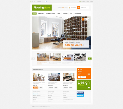 Купить готовый шаблон для интернет-магазина паркета и напольных покрытий №674