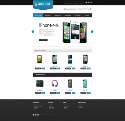 Купить шаблон магазина мобильных телефонов и аксессуаров №1142