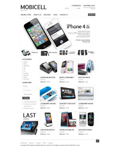 Купить дизайн интернет-магазина мобильных телефонов и аксессуаров №1147