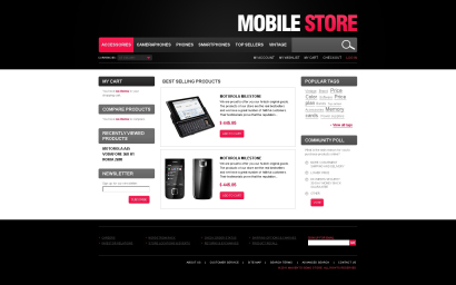 Купить готовый шаблон интернет-магазина мобильных телефонов и аксессуаров №1157
