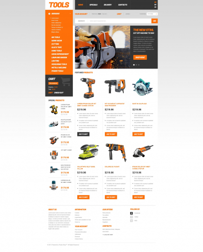 Дизайн для интернет-магазина инструментов и оборудования №1517