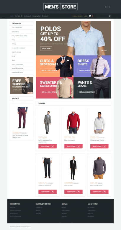Дизайн для интернет-магазина одежды №1727