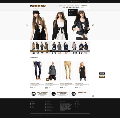 Купить дизайн для интернет-магазина одежды №1780