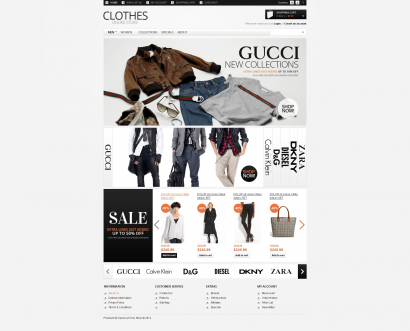 Купить готовый дизайн для интернет-магазина одежды №1855