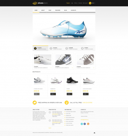 Купить готовый дизайн обувного интернет-магазина №1911