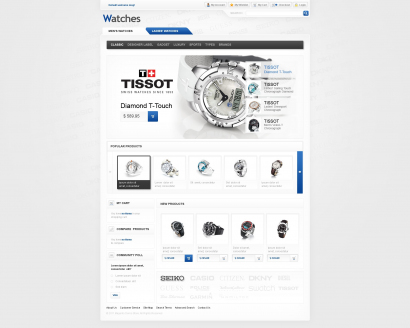 Шаблон интернет-магазина часов №2022