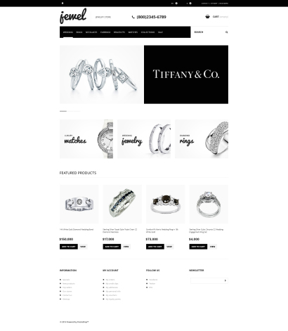 Купить готовый дизайн интернет-магазина ювелирных изделий №2297