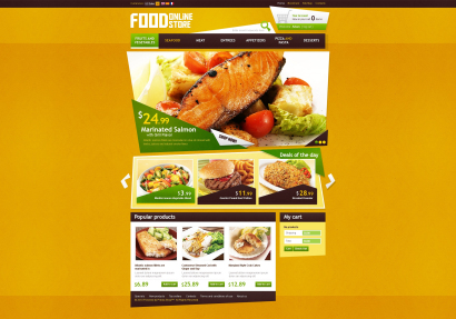 Дизайн интернет-магазина еды №2460