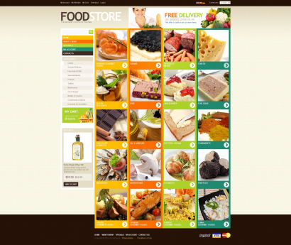 Дизайн для интернет-магазина еды №2467