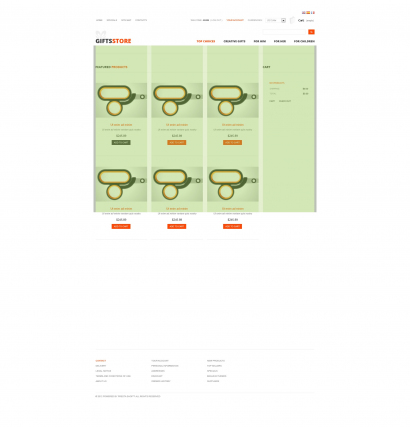 Купить шаблон интернет-магазина подарков №2648